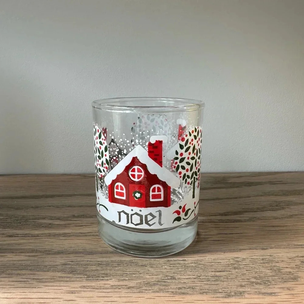 Vintage Christmas votive holiday holder
